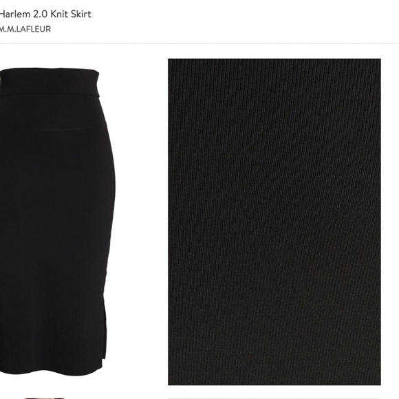 Harlem 2.0 Knit Skirt by M.M.LAFLEUR, NWOT, black, Medium - Picture 7 of 16